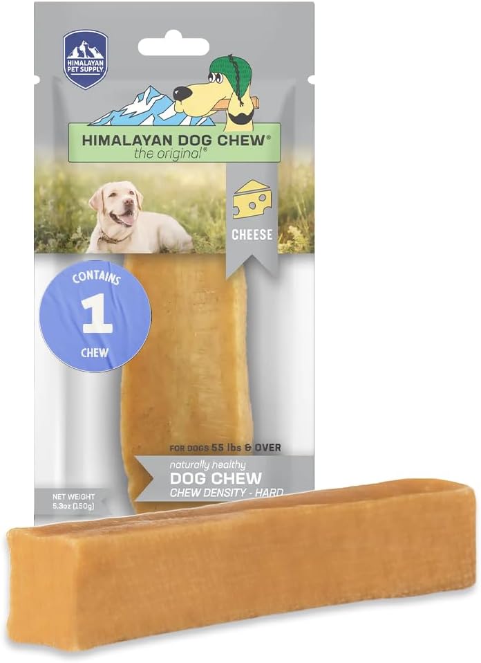 Himalayan Pet Supply Cheese Chews|Long Lasting, Stain Free, Protein Rich, Low Odor|100% Natural, Healthy & Safe|No Lactose, Gluten Or Grains|for Dogs 55 Lbs&Brown,X-Large(521015),5.3 Ounce (Pack of 1)