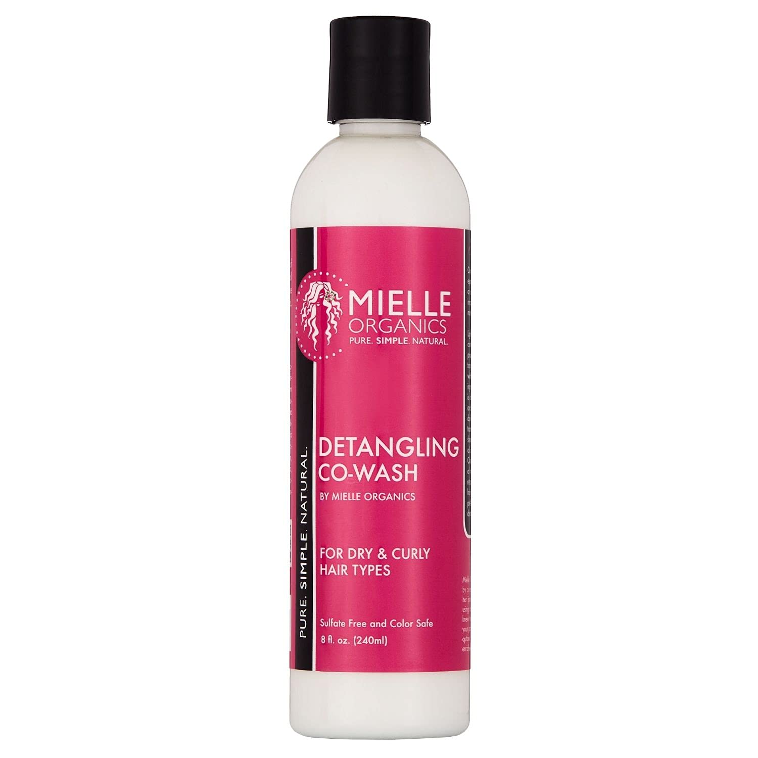 Mielle Organics Sulfate-Free Detangling Co-Wash, Color Safe, 8 Ounces