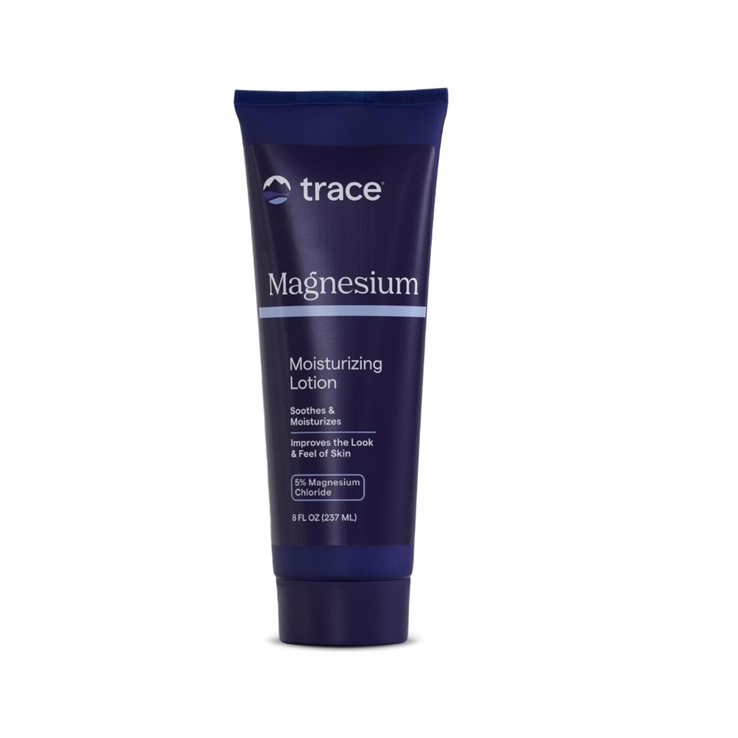Trace Minerals Magnesium Moisturizing Lotion - Supports Relaxation & Aids Against Blemishes - Fragrance-Free Magnesium To Support Smooth, Soft Skin - 8 Fl Oz