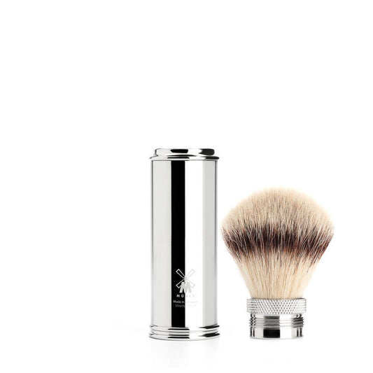 Mühle Travel Chrome Silvertip Fiber Travel Shaving Brush : Beauty & Personal Care