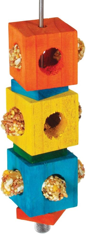 Foraging Cubes Stacker Parrot Toy :Pet Supplies