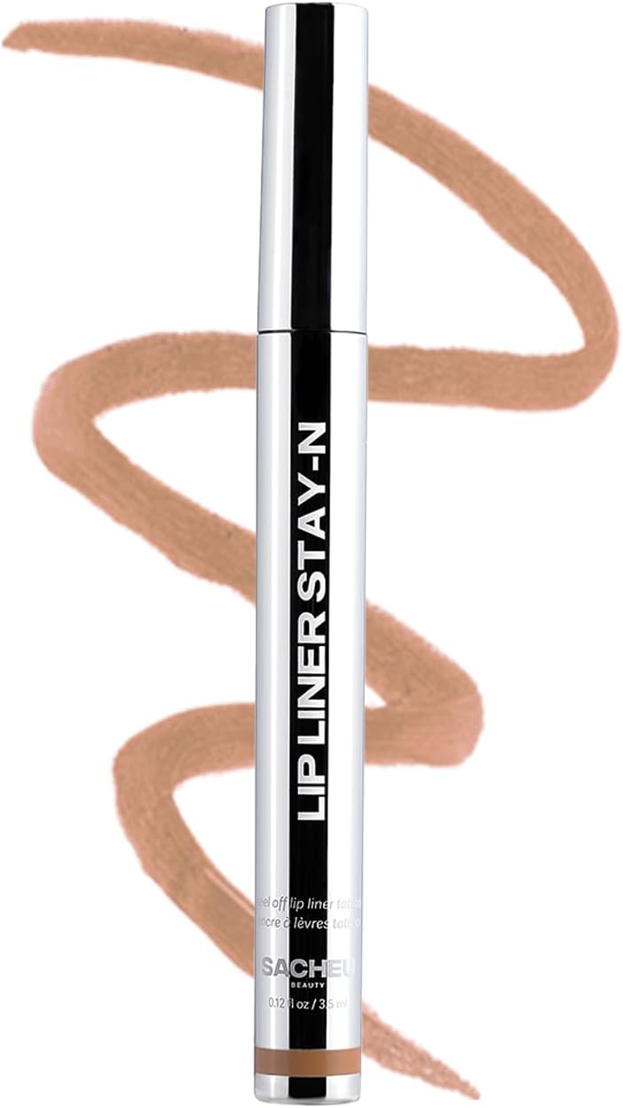 Sacheu Lip Liner Stay-N Peel Off Lip Stain — Long Lasting Matte Lip Tattoo Transfer Proof Lipstain Infused With Hyaluronic Acid & Vitamin E For All Skin Types — Vegan & Cruelty-Free, Leftonred