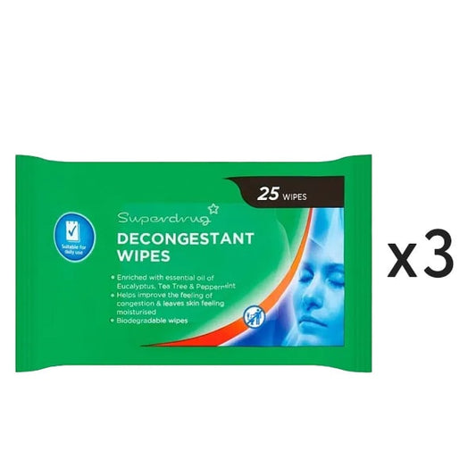 Decongestant Wipes X3 Bundle