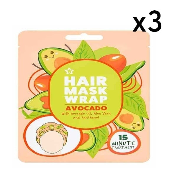 Hair Wrap Mask Avocado X3 Bundle