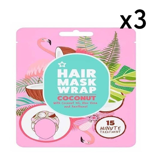 Hair Wrap Mask Coconut X3 Bundle