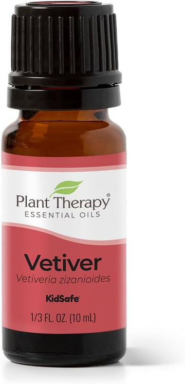 Plant Therapy Vetiver Essential Oil 100% Pure, Undiluted, Natural Aromatherapy, Therapeutic Grade 10 Ml (1/3 Oz)