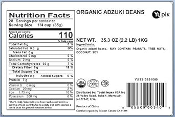 Yupik Organic Adzuki Beans, 2.2 Lb