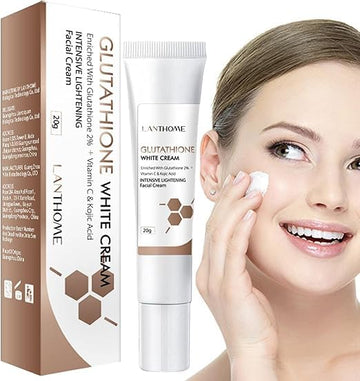 Glutathione Dark Spot Corrector Cream - Whitening & Moisturizing Face Cream with Kojic Acid for Even Skin Tone, 20g