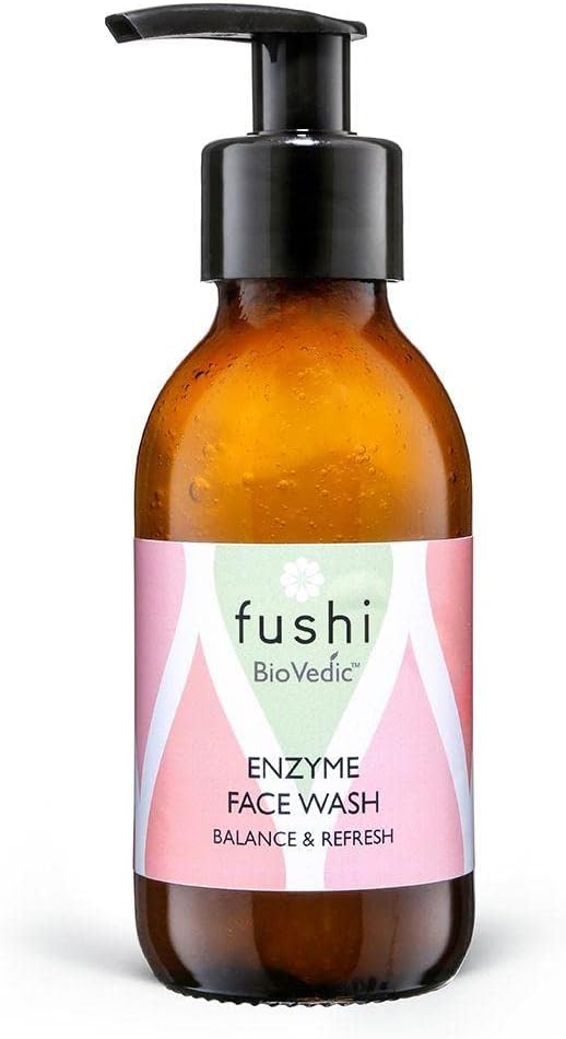 Fushi Biovedic Enzyme Face Wash 150ml | Fresh Pressed | Ayurvedic Herb Manjisthta, Vanshlochan Stem & Rice Bran Oil | Best for Gentle Exfoliation, Dull Skin & Balance Skin PH | Manufactured in The UK : Amazon.co.uk: Beauty