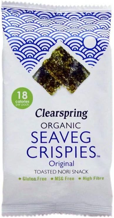 Clearspring Organic Seaveg Crispies Original 4g (Pack of 16) : Amazon.co.uk: Grocery