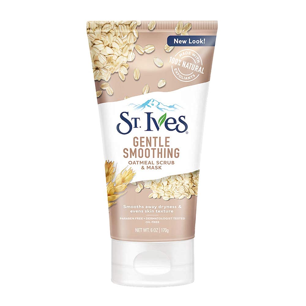 St. Ives Nourishing And Smoothing Face Scrub And Mask With Oats, 6 Ounces