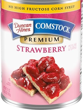 Duncan Hines Comstock Strawberry Pie Filling & Topping, 21 Oz