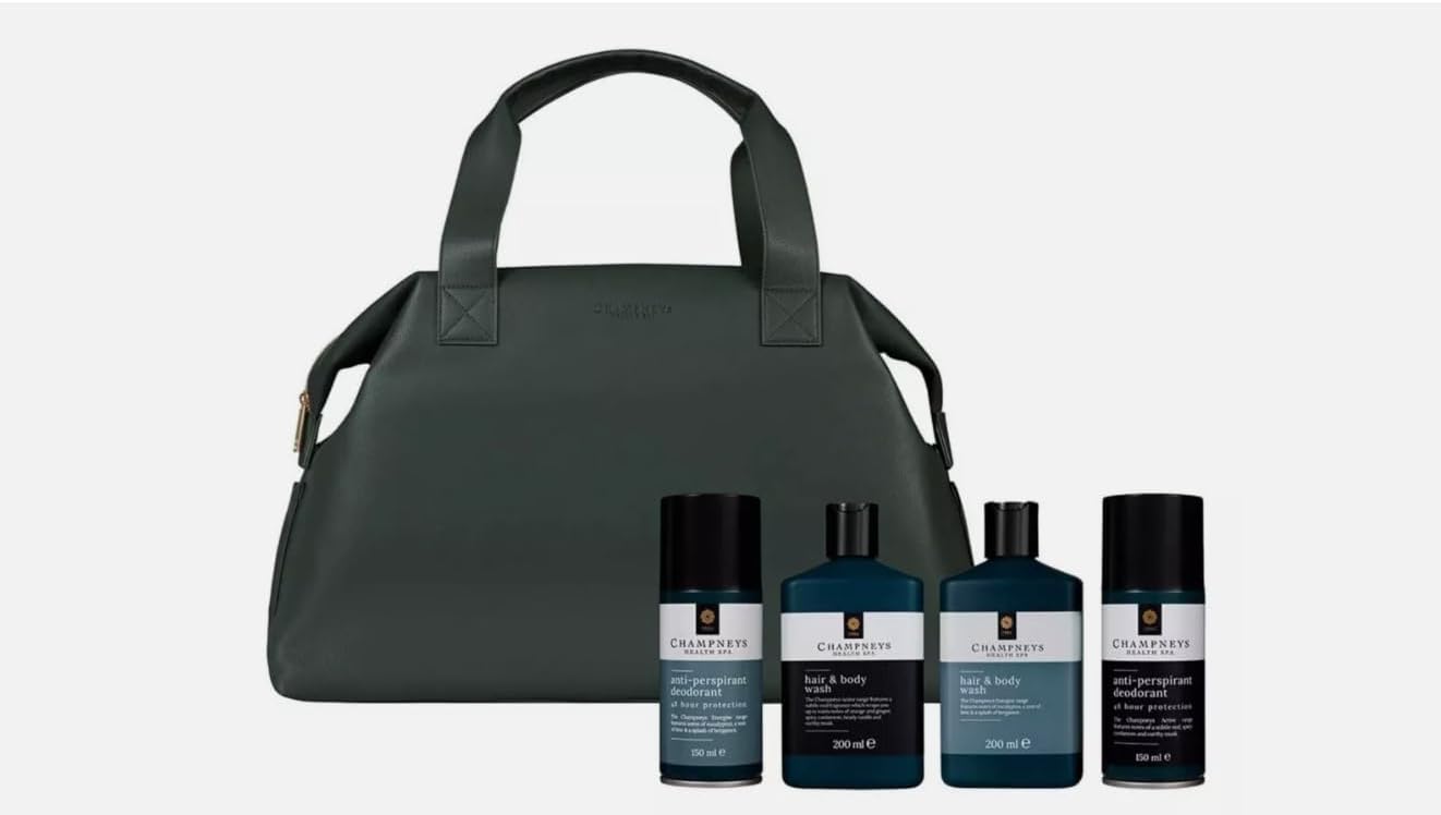 Champneys Mens Weekender Bag & Toiletries