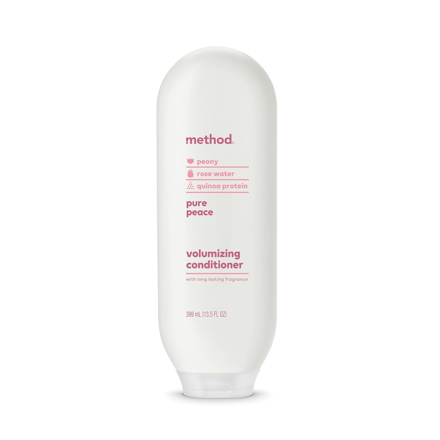 Method Volumizing Conditioner, Pure Peace with Rose, Peony, and Pink Sea Salt Scent Notes, Paraben and Sulfate Free, 13.5 oz (Pack of 1)