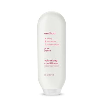 Method Volumizing Conditioner, Pure Peace with Rose, Peony, and Pink Sea Salt Scent Notes, Paraben and Sulfate Free, 13.5 oz (Pack of 1)