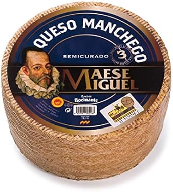 Spanish Manchego 900g± Hard Cheese Semicurado 3 Months Made from Sheep's Milk : Amazon.co.uk: Grocery