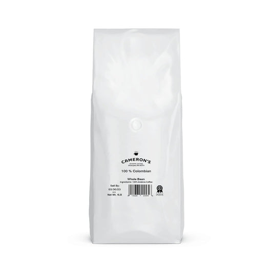 Cameron's Coffee Roasted Whole Bean Coffee, 100% Colombian, 4 Pound, (Pack of 1)