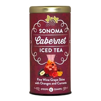 The Republic Of Tea Sonoma Iced Tea Pouches (Sonoma Cabernet Iced Tea, 6 Pouches)