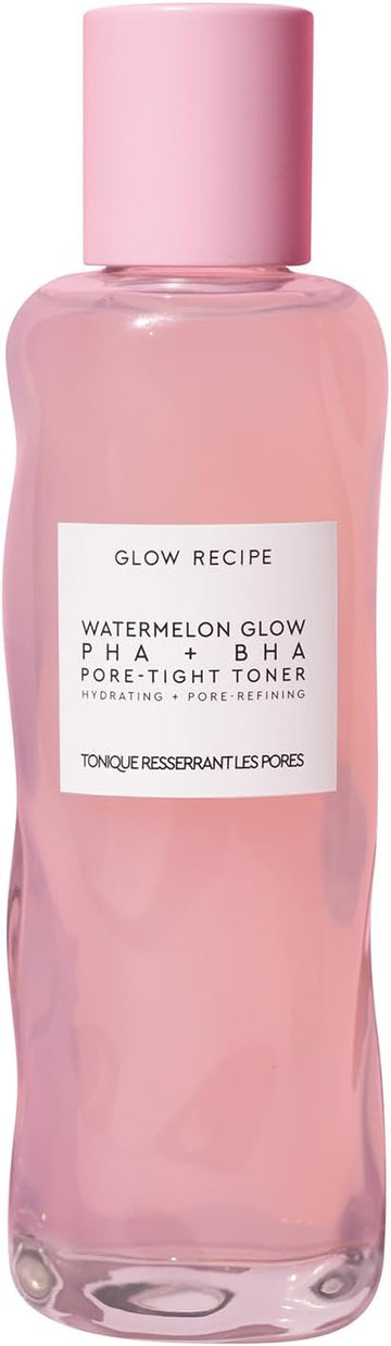 Glow Recipe Pha + Bha Face Toner - Korean Skin Care Toner, Pore Minimizer & Facial Exfoliator For Glass Skin - Tightening & Hydrating Skincare With Hyaluronic Acid & Watermelon (150Ml)