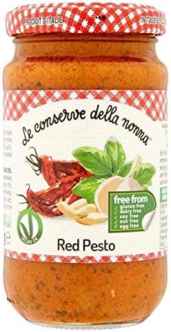 Le Conserve Della Nonna Dairy & Gluten Free Red Pesto 185G - Pack Of 6