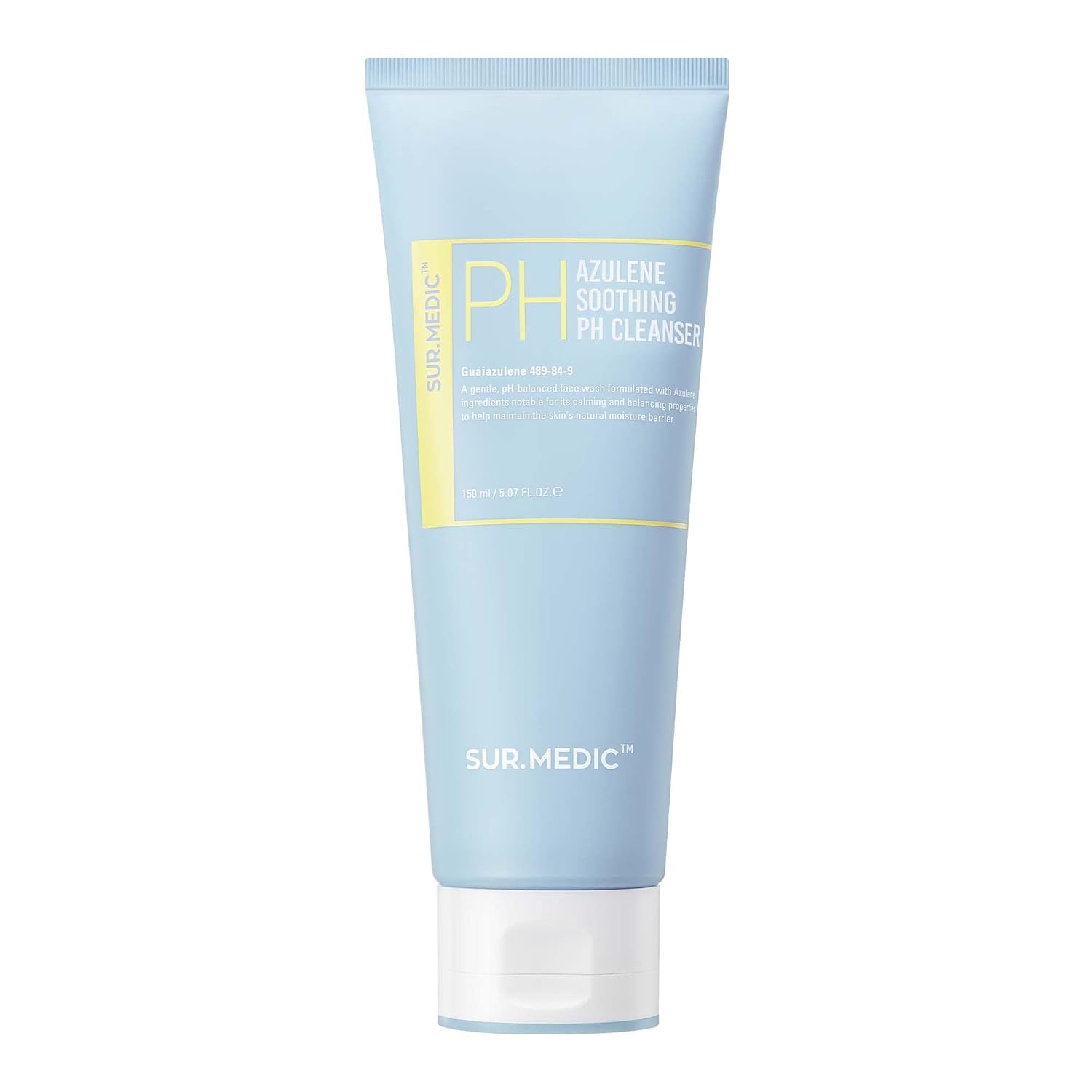 Azulene Soothing Ph Cleanser 5.07 Oz / 150Ml - Hypoallergenic, Sensitive Skin, Smooth, Moisturizer, Centella, Korean Skin Care