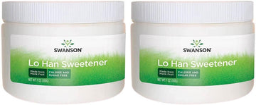 Swanson Lo Han Sweetener Made From Monk Fruit - Calorie And Sugar Free 7 Oz Pwdr 2 Pack