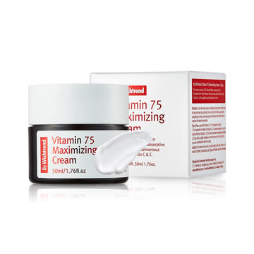 By Wishtrend Vitamin 75 Maximizing Cream, Facial Moisturizers, Vitamin C&E, 50Ml | All Skin Type, Light-Texture, Refreshing-Finish