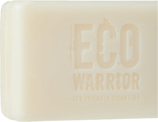 Eco Warrior Shaving Soap Bar | Shaving Bar For Men & Women | Vegan, Natural, Eco Friendly, Cruelty-Free | No Sls Or Parabens | Contains Moisturising Coconut Oil & Shea Butter, Bergamot & Lime | 100G