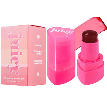 Cooling Water Jelly Tint Blush, Multi-Use Juicy Lip + Cheek Tint, Hydrating & Bouncy Jelly Texture, Long-Lasting Sheer Color, 0.32 Oz (# 04, 0.32 Oz)