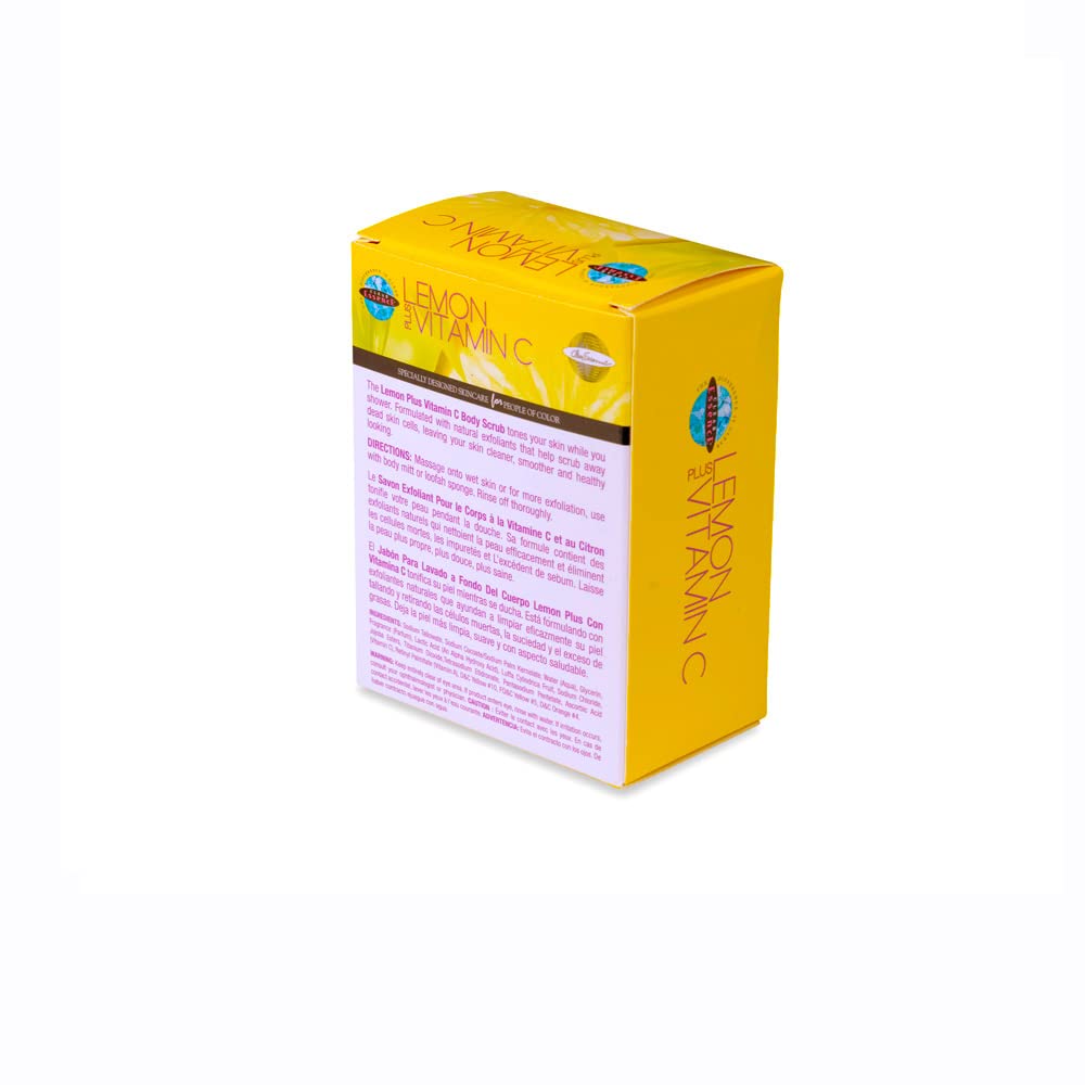 Clear Essence Lemon Plus Vitamin C Body Soap Scrub - Skin Brightening Body Wash - Lemon Soap Bar - Face And Body - Dark Spot Remover For Body - Skin Tone Cleaner - All Skin Types - (5 Oz.) : Beauty & Personal Care