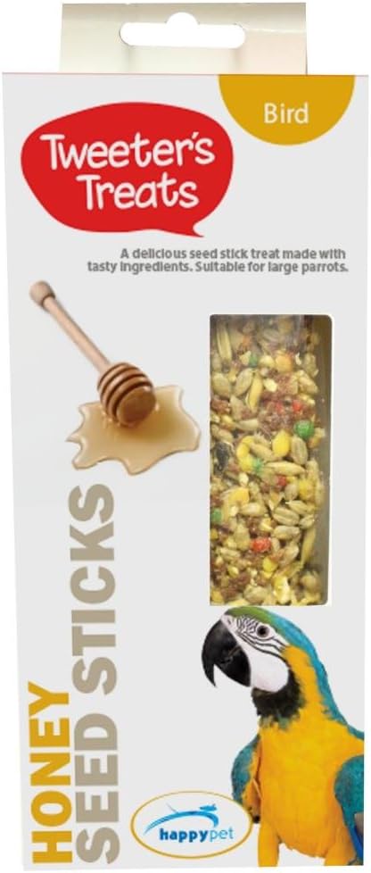 Tweeters Treats Seed Sticks For Parrots HoneyPack of 6 :Pet Supplies