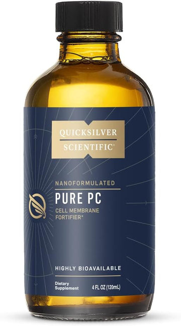 Quicksilver Scientific Micellized Pure Pc - Phosphatidylcholine Liquid Supplement To Support Cellular & Liver Health - Superior Liposomal Absorption - Non-Gmo Supportive Brain Supplement (4Oz / 120Ml)