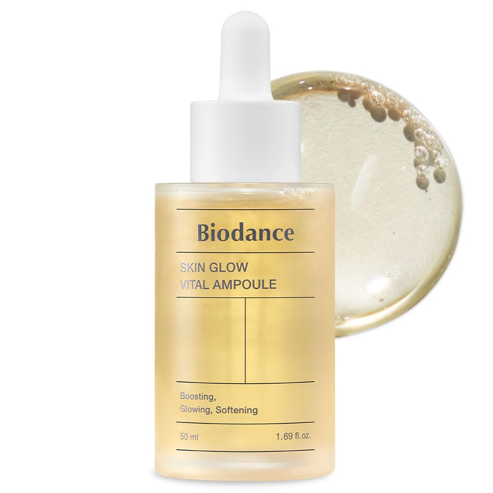 Biodance Skin Glow Vital Ampoule, Total Care Serum, Brightening, Anti-Aging, Probiotic Complex Ampoule | 1.69 Fl. Oz X 1 Ea