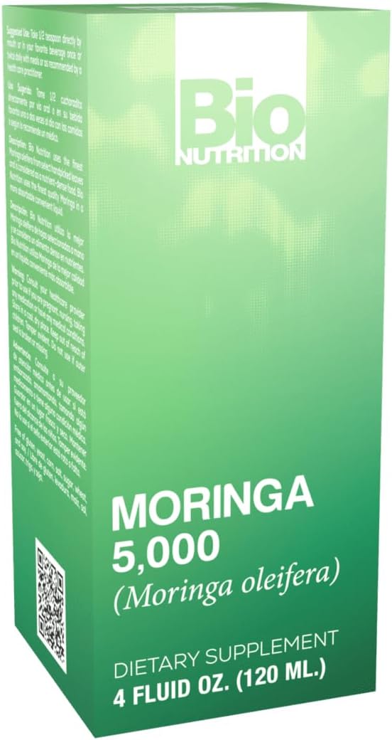Bio Nutrition Moringa Liquid Herbal Supplement 4 Fluid Ounces | Nutrient Dense | High In Antioxidants | Includes Quercetin | Promotes Strong Digestive Health | Immune Boost