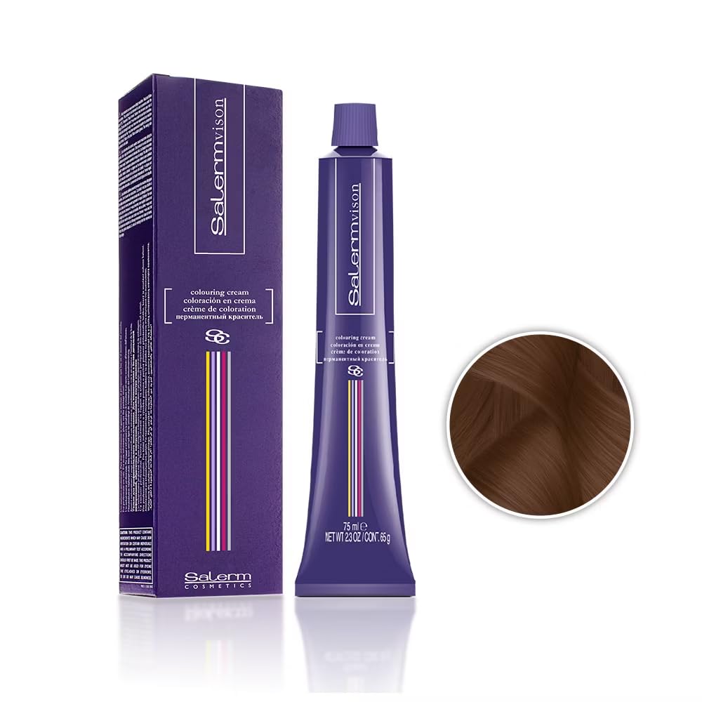 Salermvison Hair Coloring Cream #5.74 Light Chestnut Copper Brown, 2.3 Ounce : Chemical Hair Dyes : Beauty & Personal Care
