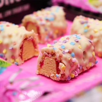 Warrior Crunch - High Protein Bars - 20g Protein Each Bar - Low Carb, Low Sugar Snack - 12 Pack x 64g (Birthday Cake) : Amazon.co.uk: Health & Personal Care