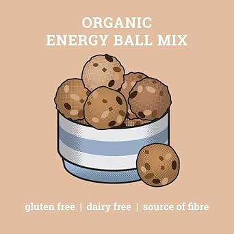 Just Wholefoods Organic Energy Ball Mix 6 X 140G | Vegan, Gluten & Dairy Free, Source Of Fibre | Ingredients To Make Up To 72 Energy Balls |