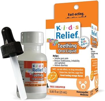 Kids Teething Oral Solution (Orange Flavour) (0.85Oz) 25Ml