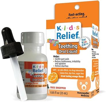 Kids Teething Oral Solution (Orange Flavour) (0.85Oz) 25Ml