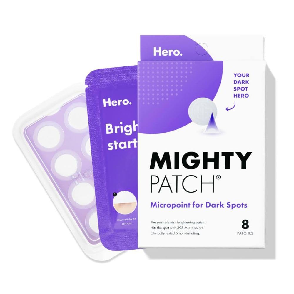 Hero Cosmetics Mighty Patch Micropoint™ For Dark Spots - Post-Blemish Dark Spot Patch With 395 Micropoints, Dermatologist Tested And Non-Irritating (8 Count)