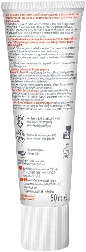 Elmex Toothpaste For Baby From 0-2 Years Old 50Ml