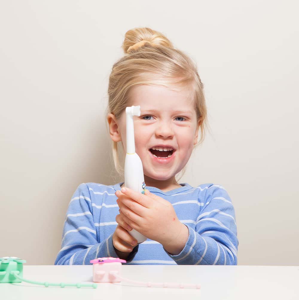 Jack N' Jill Buzzy Brush Kids Electric Musical Toothbrush Replacement Heads - Gentle Cleaning, Extra Soft Bristles, Rotary Design, BPA Free - Kids Replacement Toothbrush Heads (Pack of 2) : Health & Household