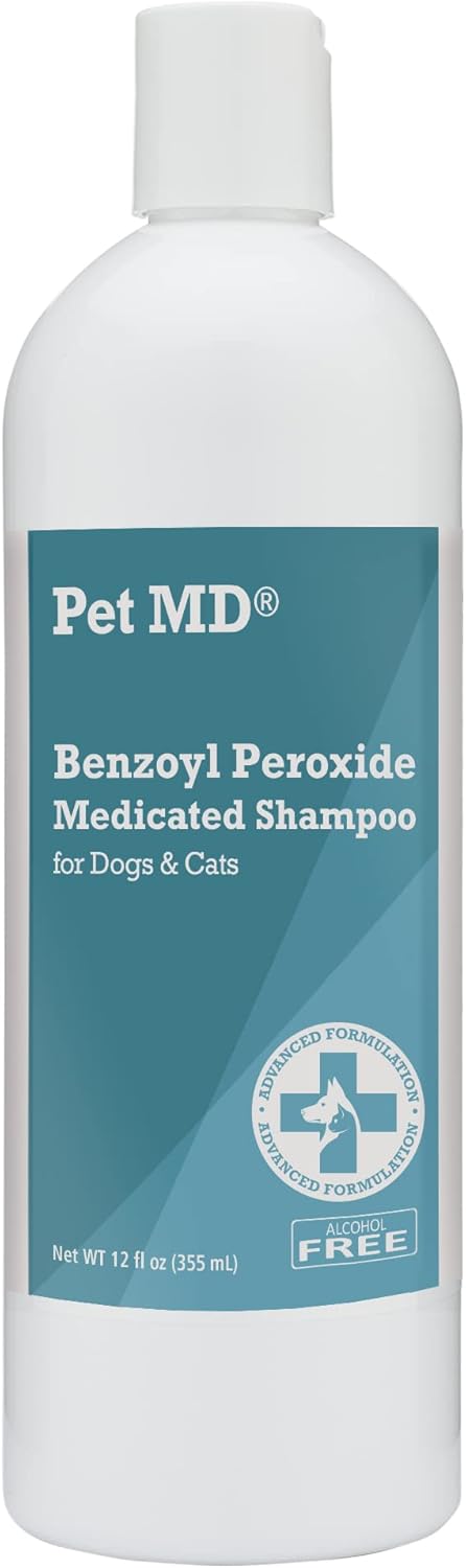 Pet Md Benzoyl Peroxide Shampoo & Pet Md Salmon Omega Bites