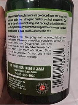 Puritan's Pride Spirulina 500 mg, Immune Support, 200 Count