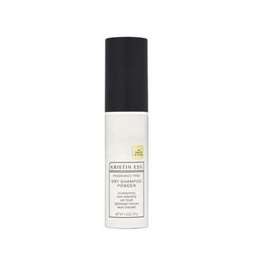 Kristin Ess Hair Fragrance Free Dry Shampoo Powder Spray for Oily Hair - Absorbs Oil, Style Extending Dry Shampoo for Men and Women, Easily Blended, Lightweight Formula, Non-Aerosol, Vegan, 1.3 oz