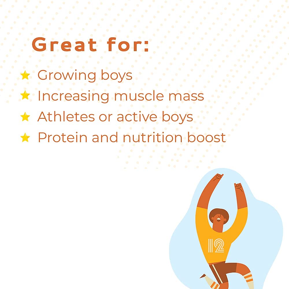 Healthy Height Grow Daily Boys 10+ Shake Mix Bag Protein Powder (Vanilla) - Developed by Pediatricians - High in Protein Nutritional Shake - Contains Key Vitamins & Minerals : Health & Household