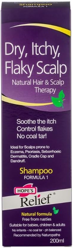 Hope's Relief, Hair Shampoo for Dry Scalp, Psoriasis Treatment, Eczema Shampoo and Itchy Scalp Treatment 200ml : Amazon.co.uk: Beauty