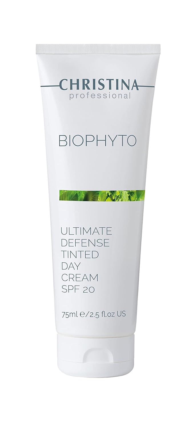 Christina Bio Phyto Tinted Day Cream With Spf 20 & Hyaluronic Acid | Hydrating Face Moisturizer With Tinted Pigments, Vitamin B9/B12, Green Tea Extract | Cream For Face With Uva/Uvb Protection 75Ml : Beauty & Personal Care