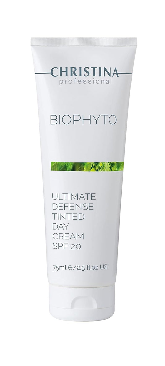Christina Bio Phyto Tinted Day Cream With Spf 20 & Hyaluronic Acid | Hydrating Face Moisturizer With Tinted Pigments, Vitamin B9/B12, Green Tea Extract | Cream For Face With Uva/Uvb Protection 75Ml : Beauty & Personal Care