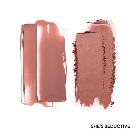 P4Trick Ta.- Major Headlines Double-Take Crème & Powder Blush Duo - Color: She'S Seductive (Warm Mauve Rose)